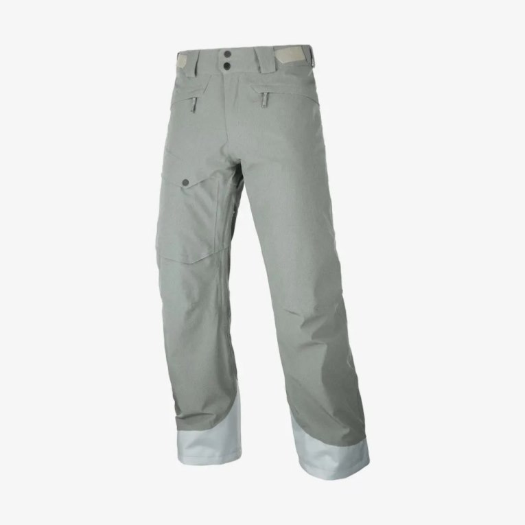 Light Olive Salomon Untracked Men's Ski Pants | IE RG1359